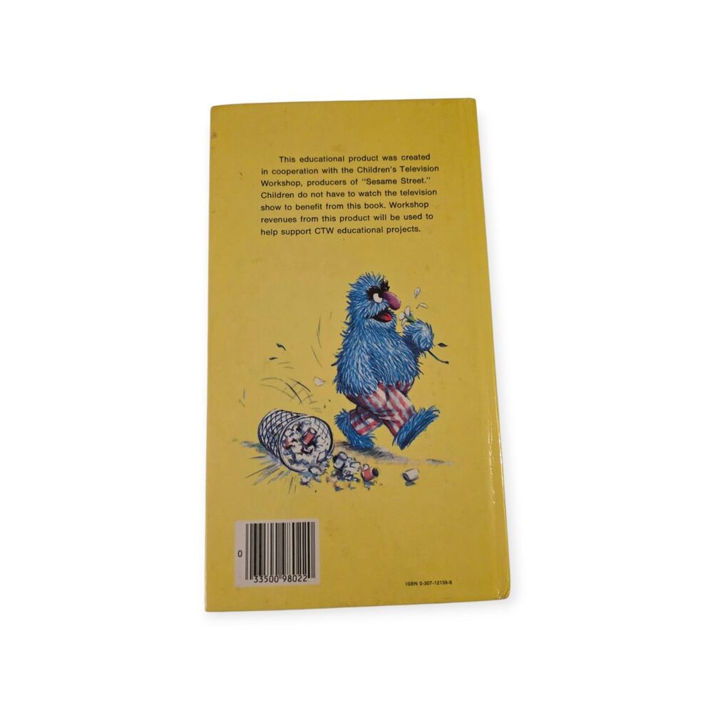Sesame Street I Am a Monster Board Book Vintage Grover Golden Book - Picture 4 of 4